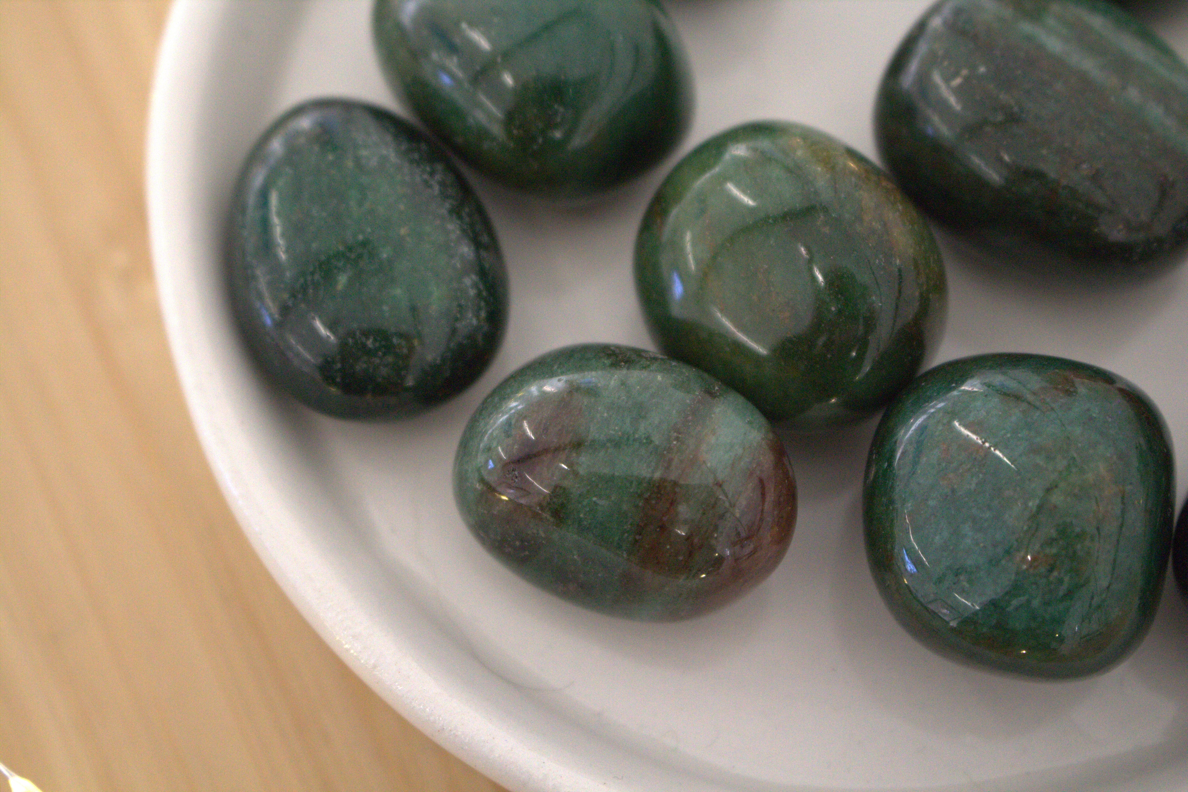 Green Fuchsite Tumblestone