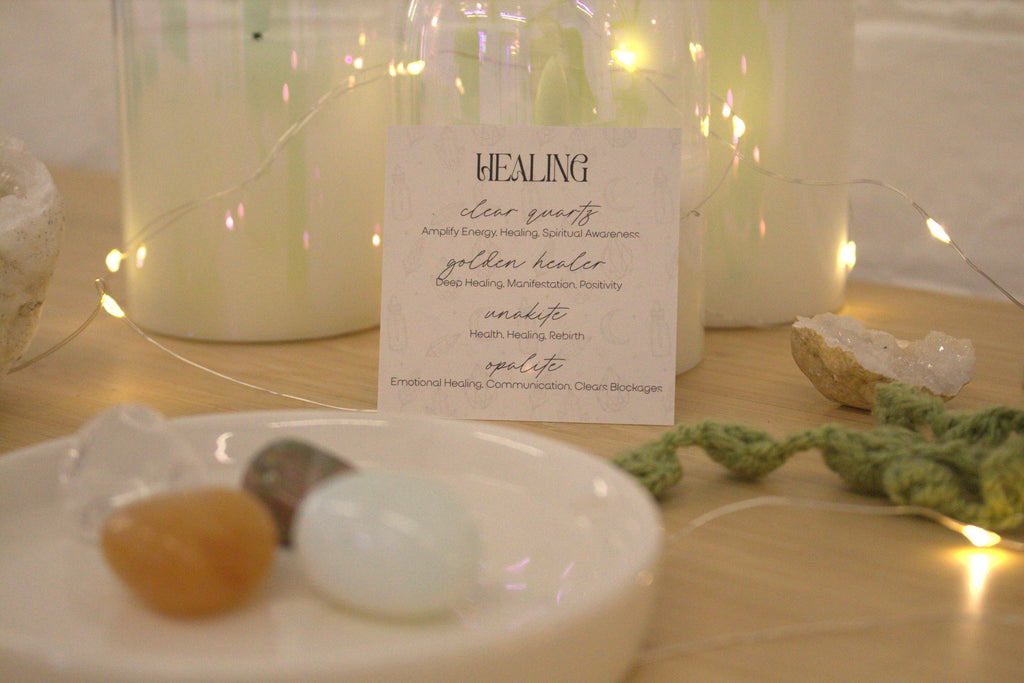 Healing - Crystal Tumblestone Set