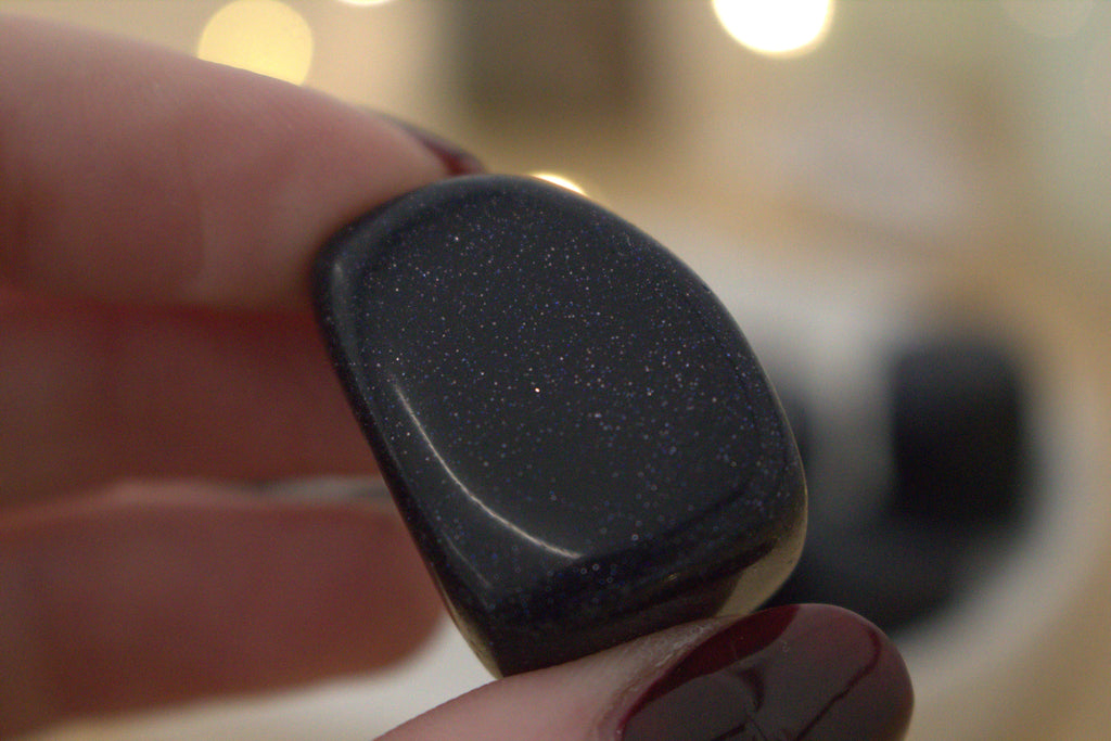 Blue Goldstone Tumblestone