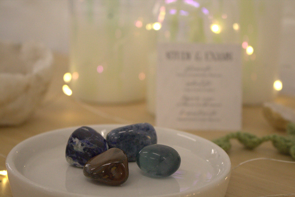 Study & Exams - Crystal Tumblestone Set