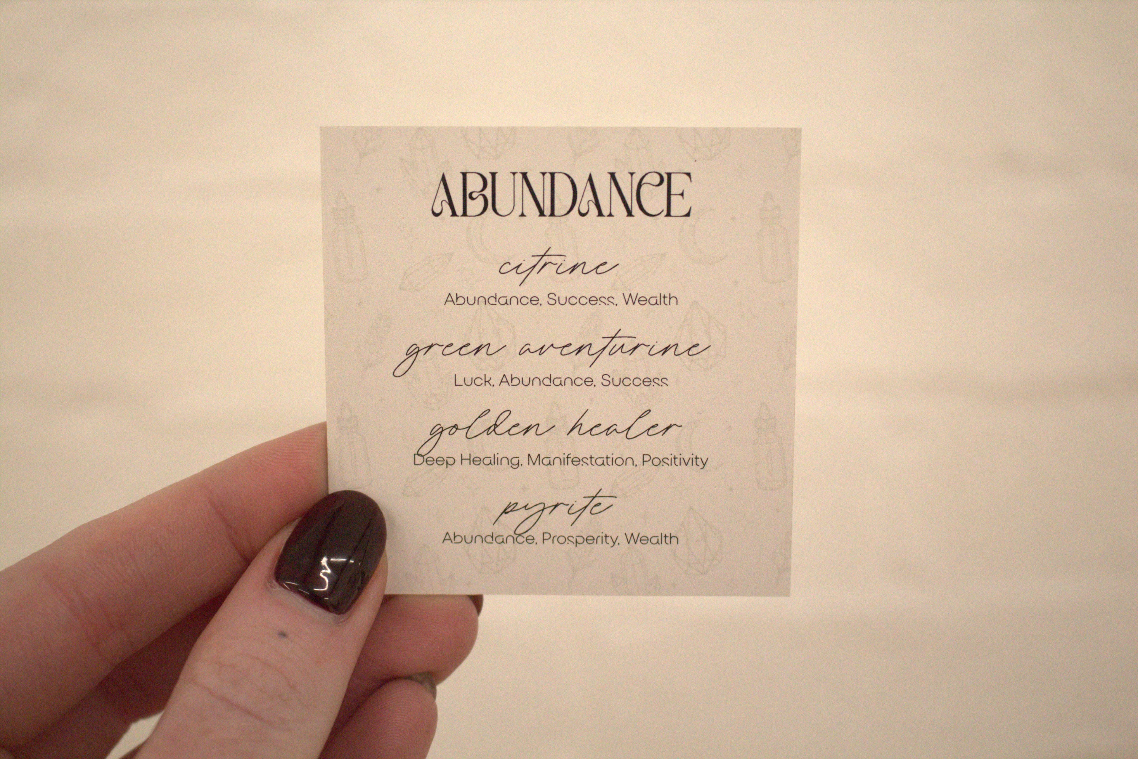 Abundance - Crystal Tumblestone Set