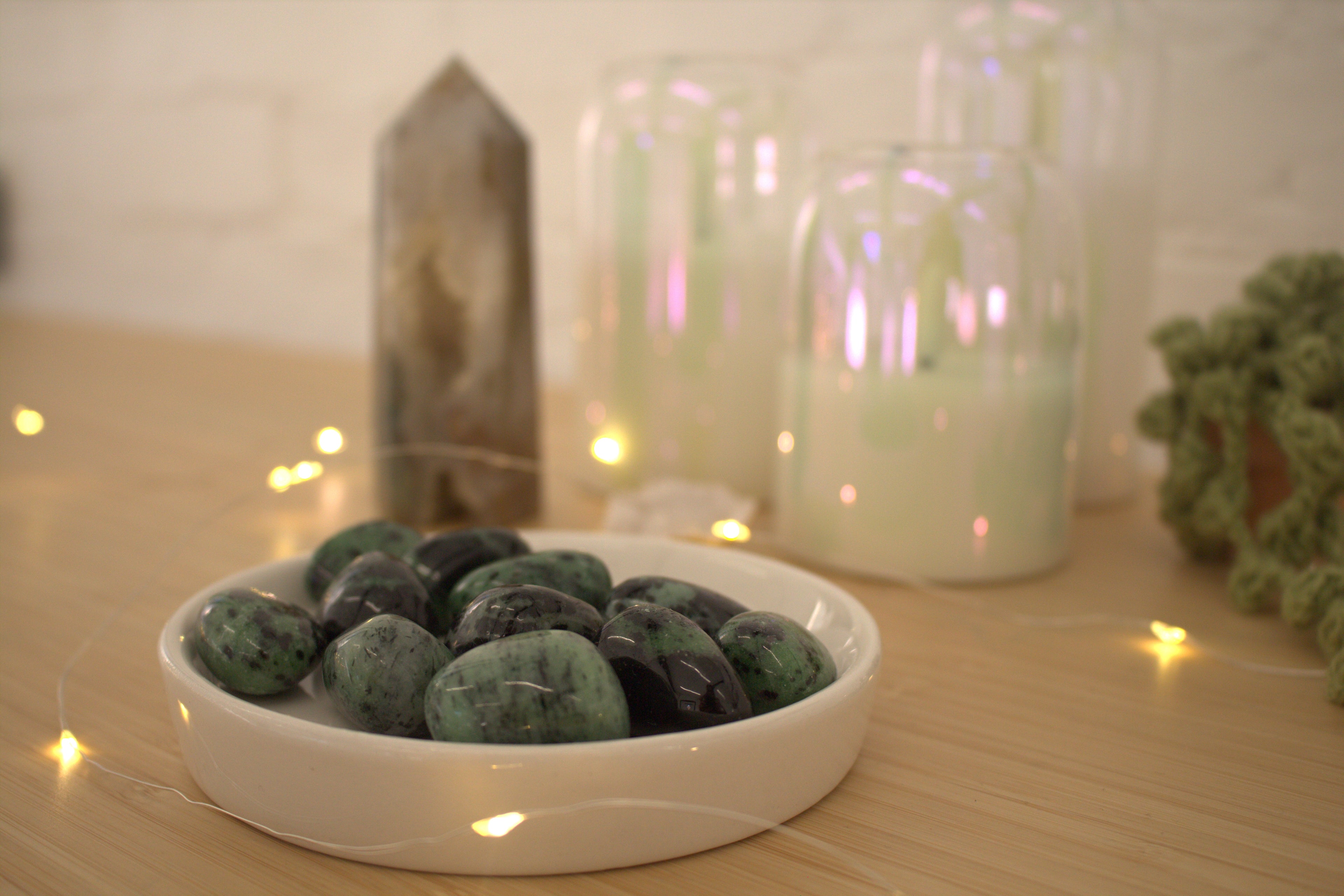 Ruby Zoisite Tumblestone