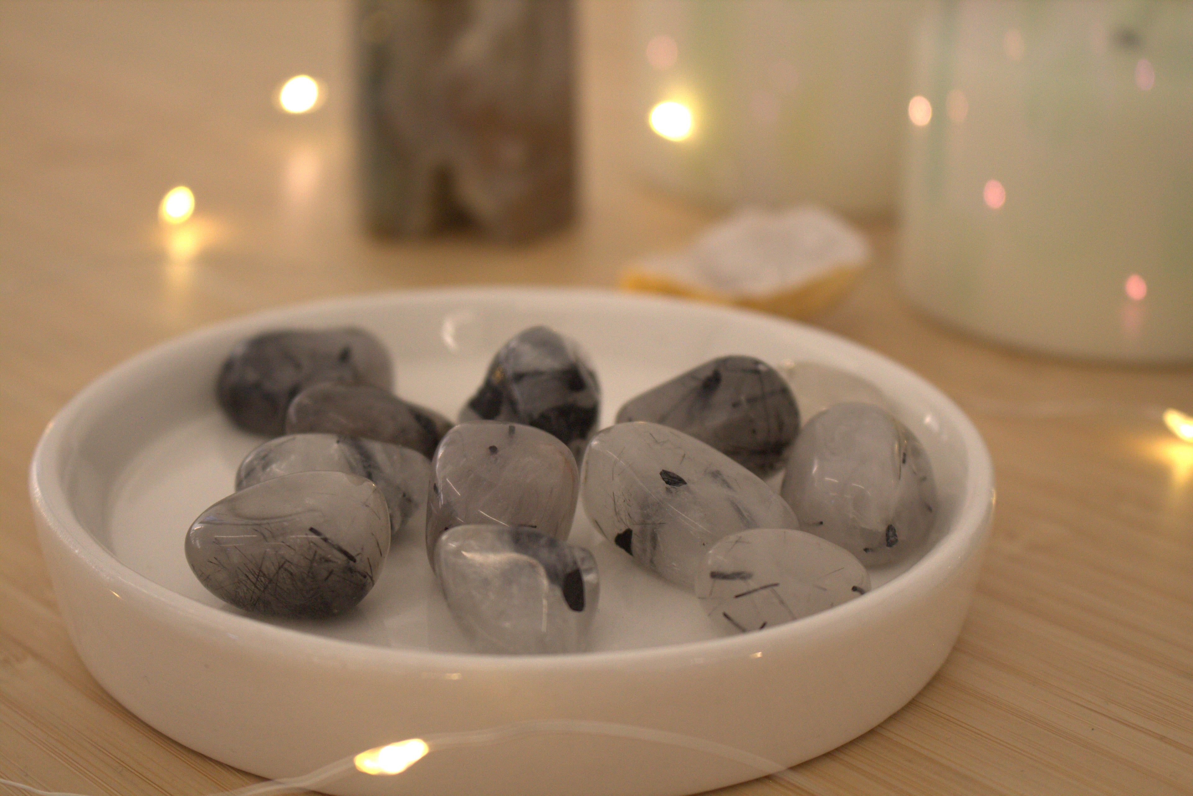 Tourmalinated Quartz Tumblestone