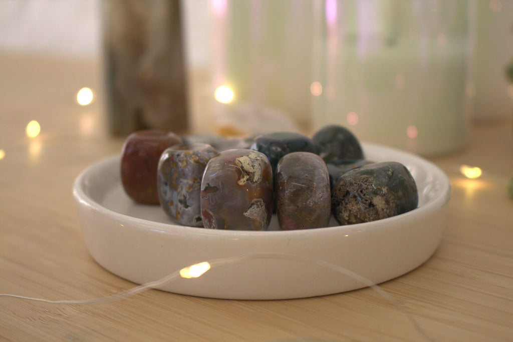 Ocean Jasper Tumblestone