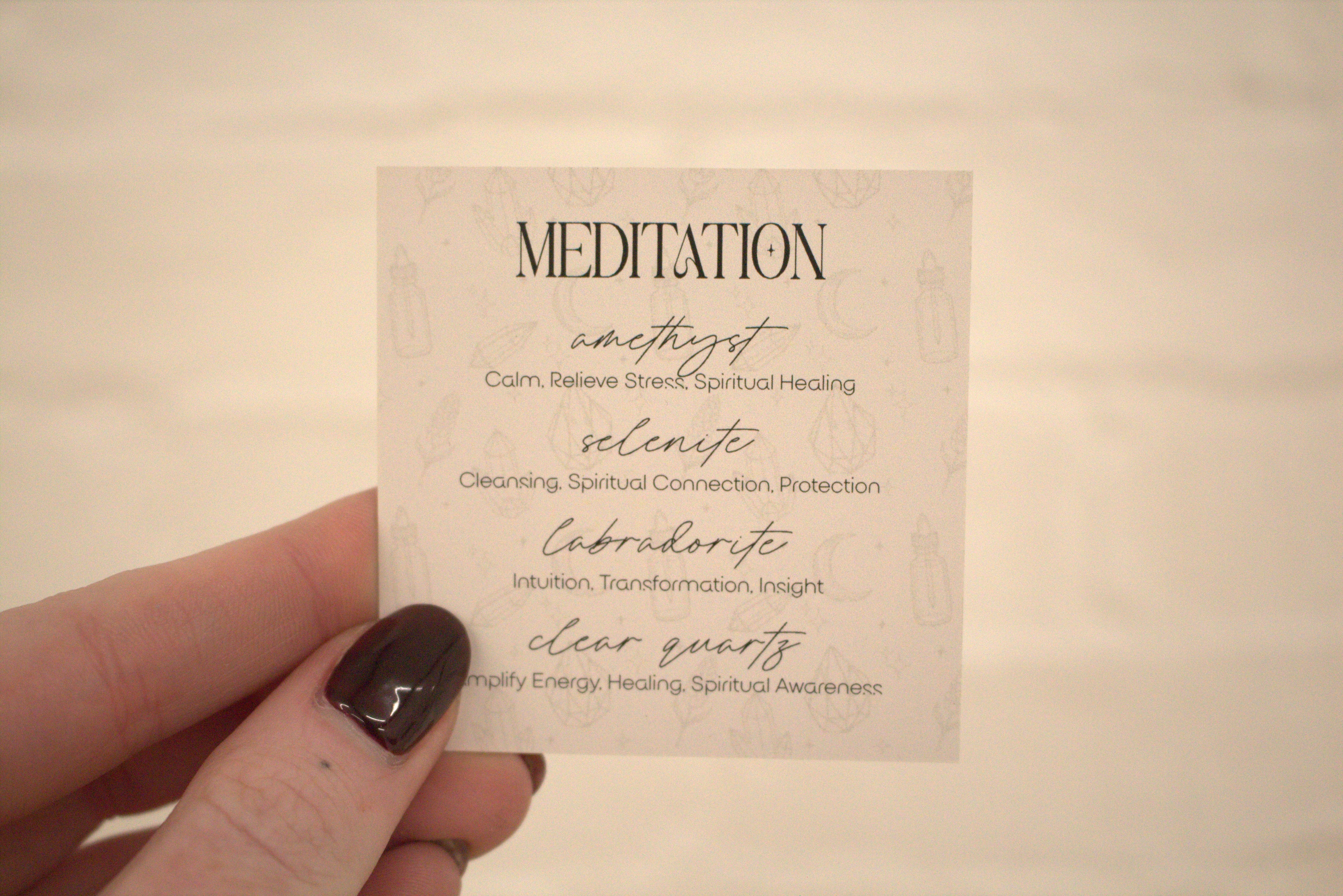 Meditation - Crystal Tumblestone Set