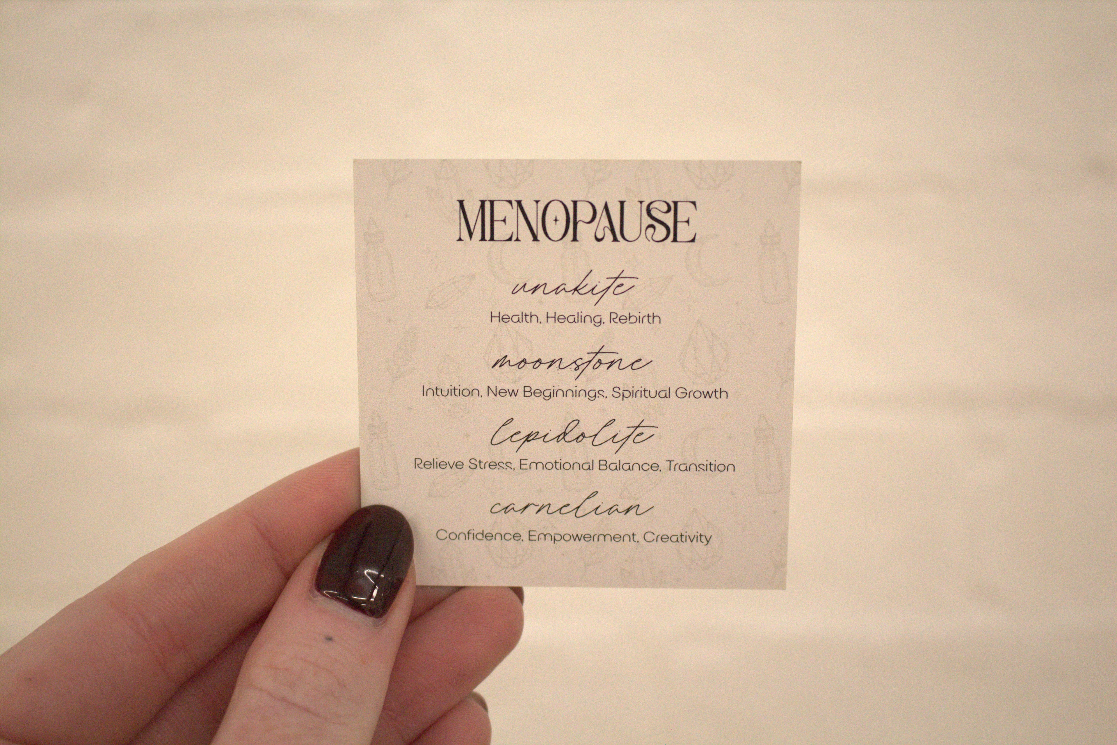 Menopause - Crystal Tumblestone Set