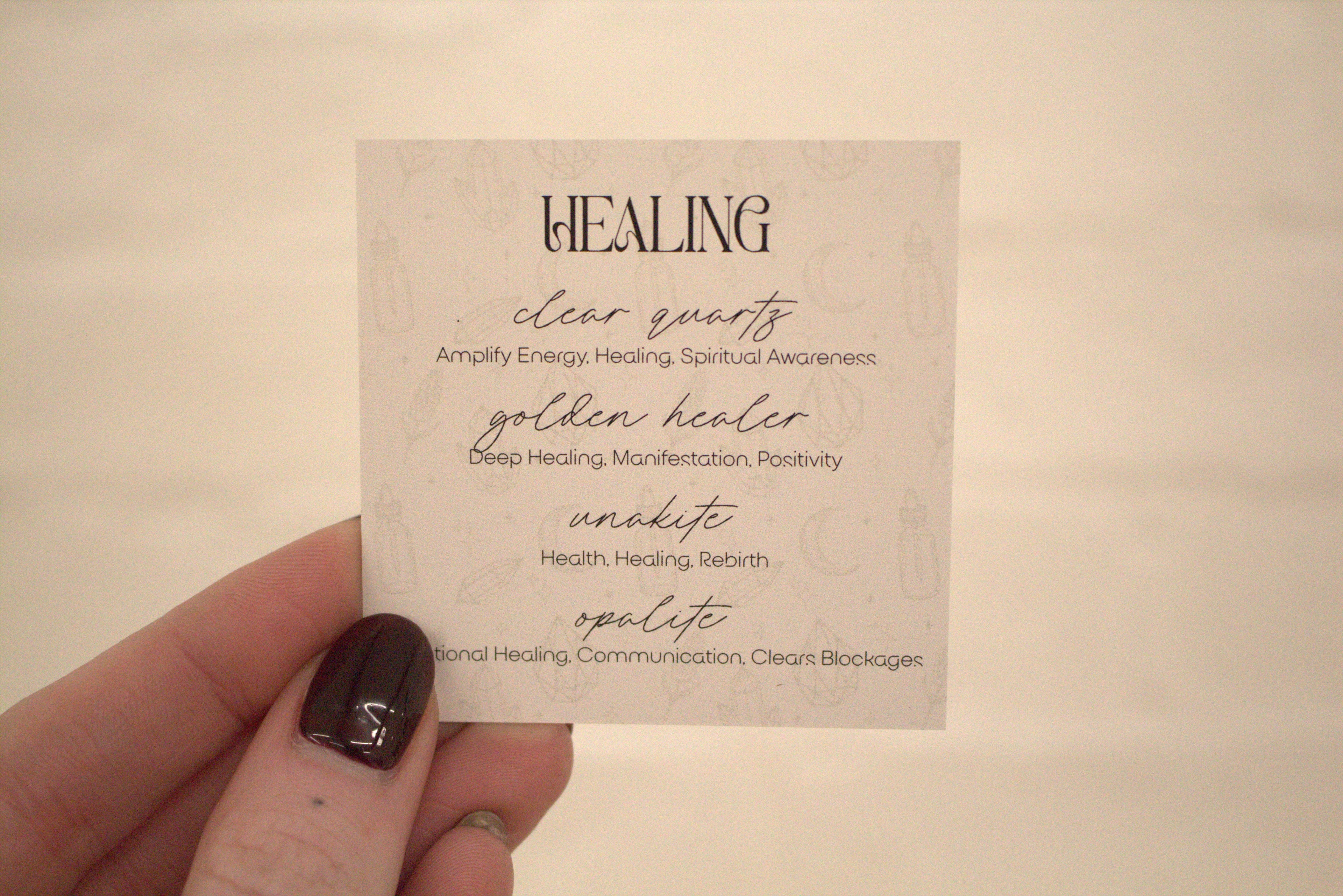 Healing - Crystal Tumblestone Set