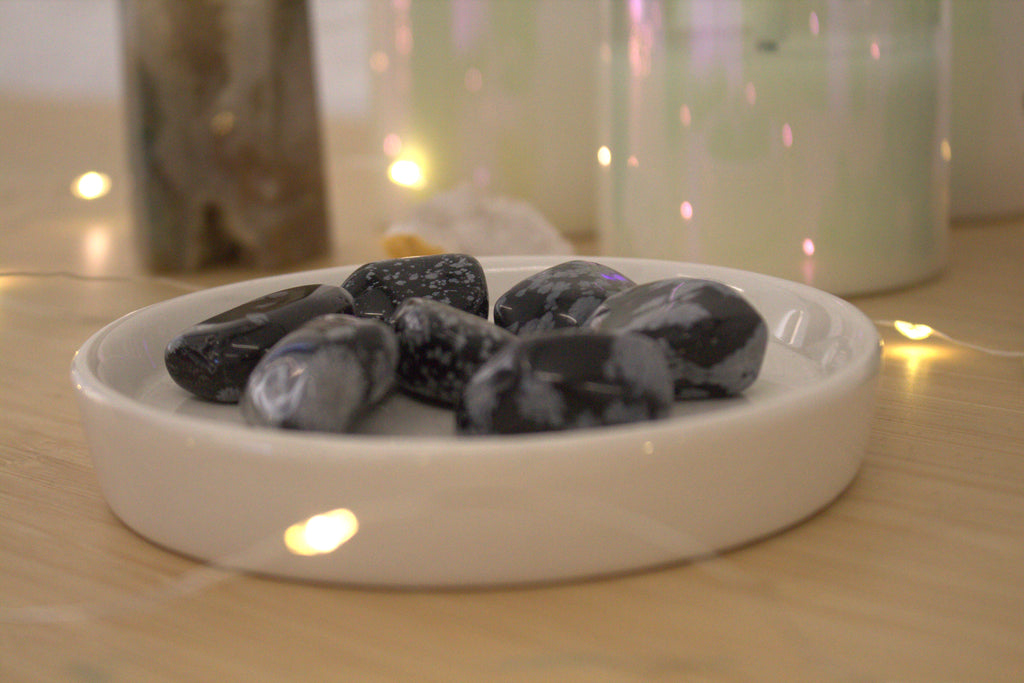 Snowflake Obsidian Tumblestone
