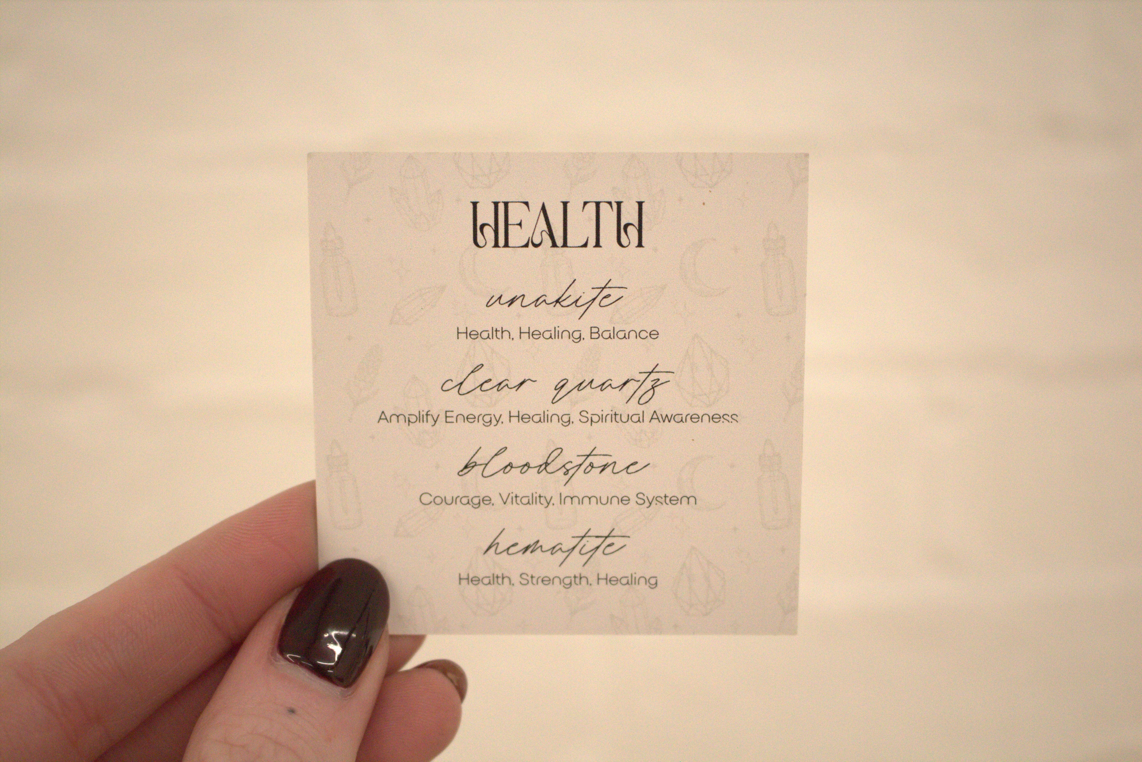 Health - Crystal Tumblestone Set