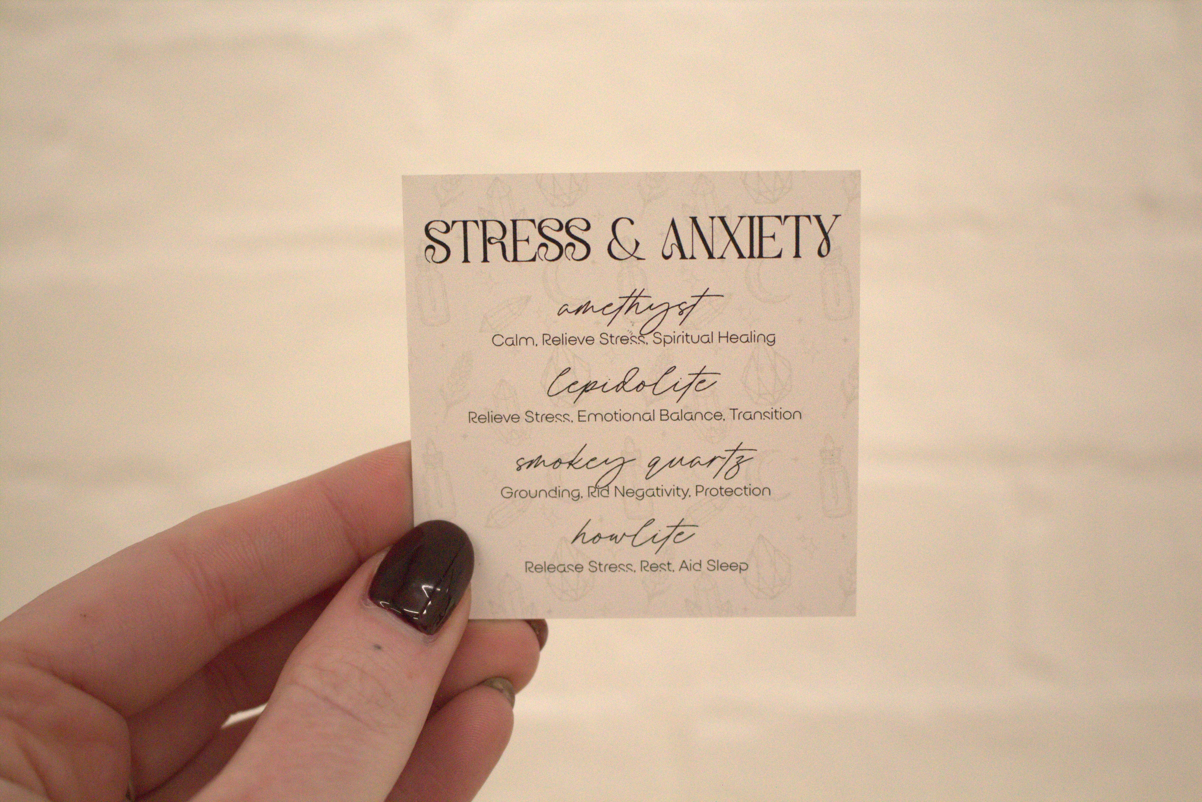 Stress & Anxiety - Crystal Tumblestone Set