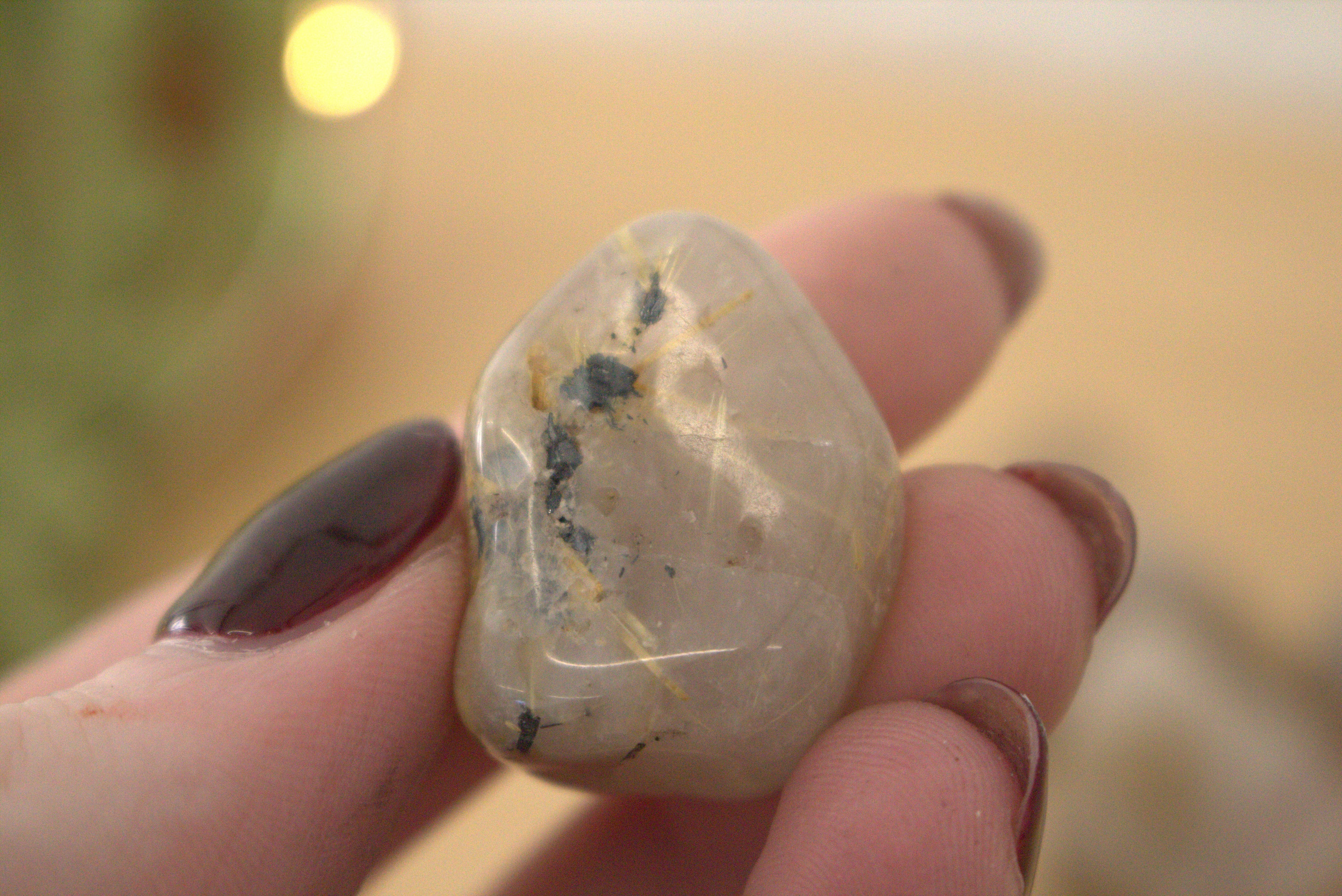 Rutilated Quartz Tumblestone