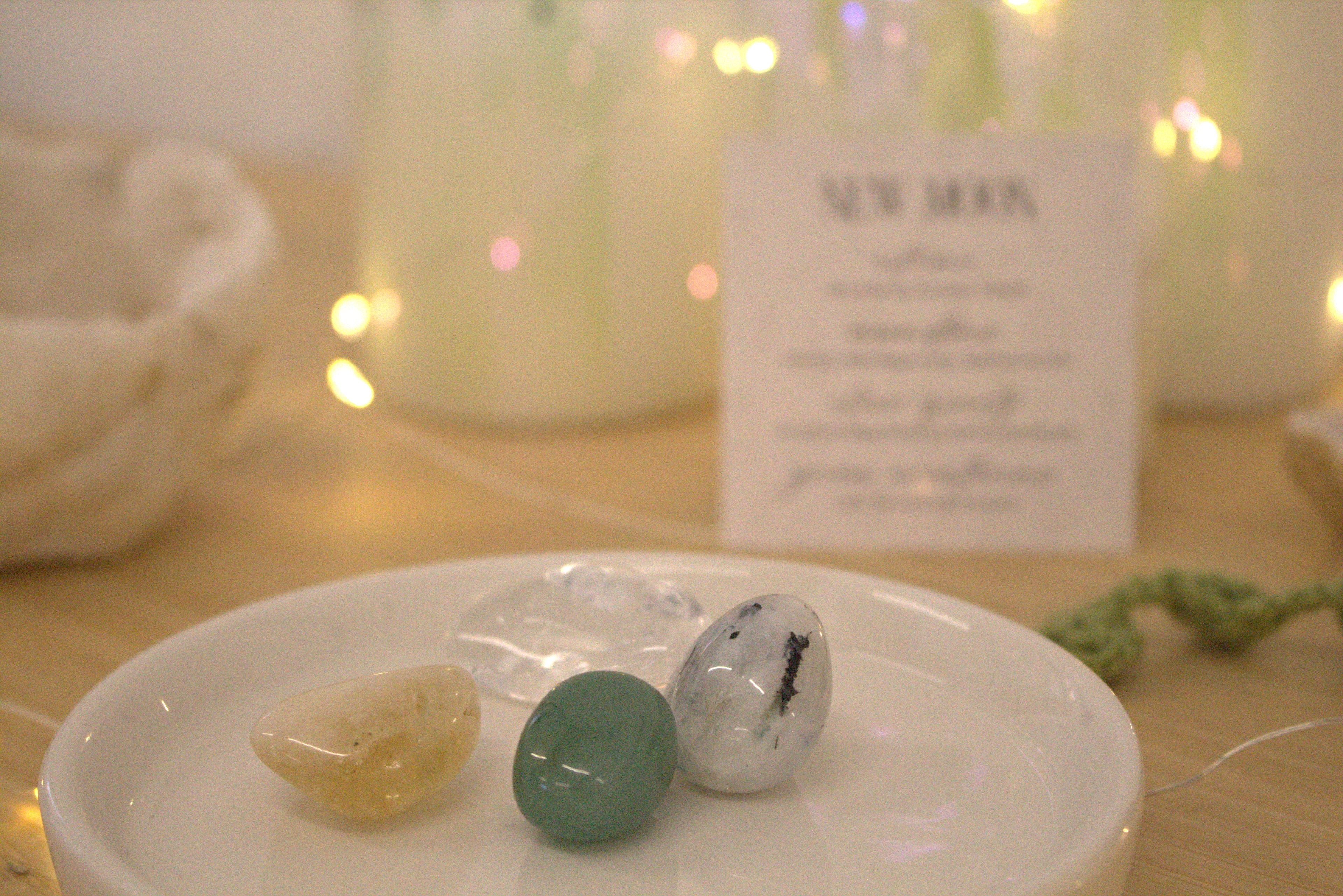 New Moon - Crystal Tumblestone Set