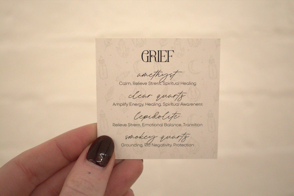Grief - Crystal Tumblestone Set