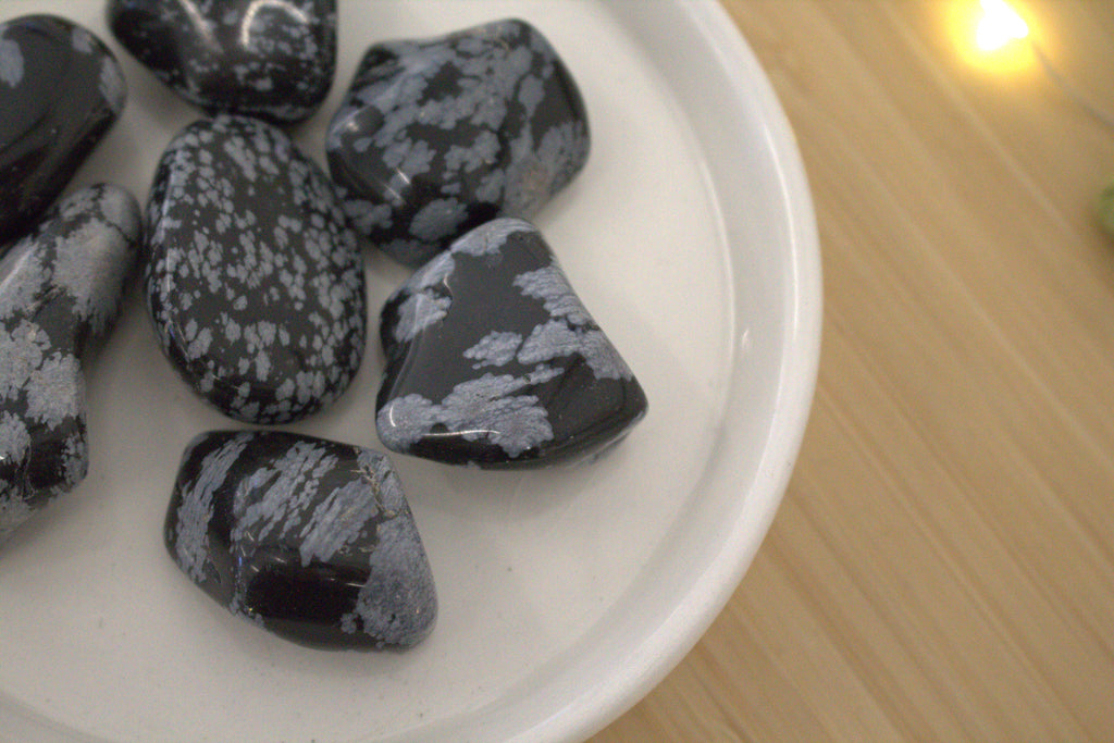 Snowflake Obsidian Tumblestone