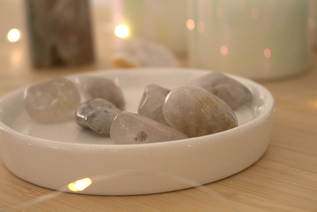 Rutilated Quartz Tumblestone