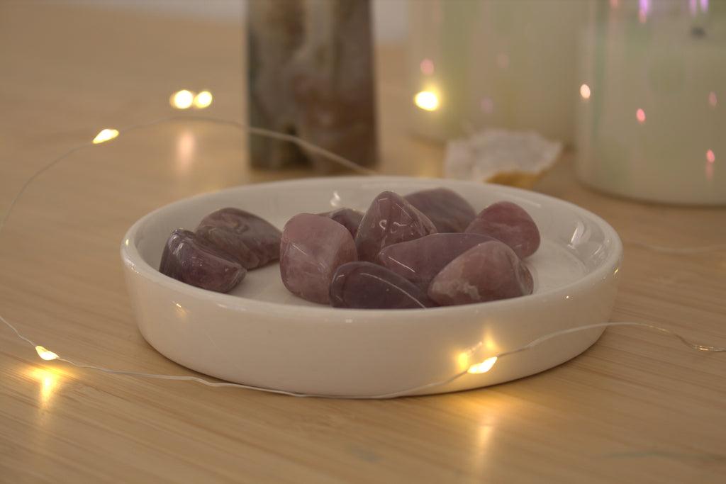Lavender Rose Quartz Tumblestone