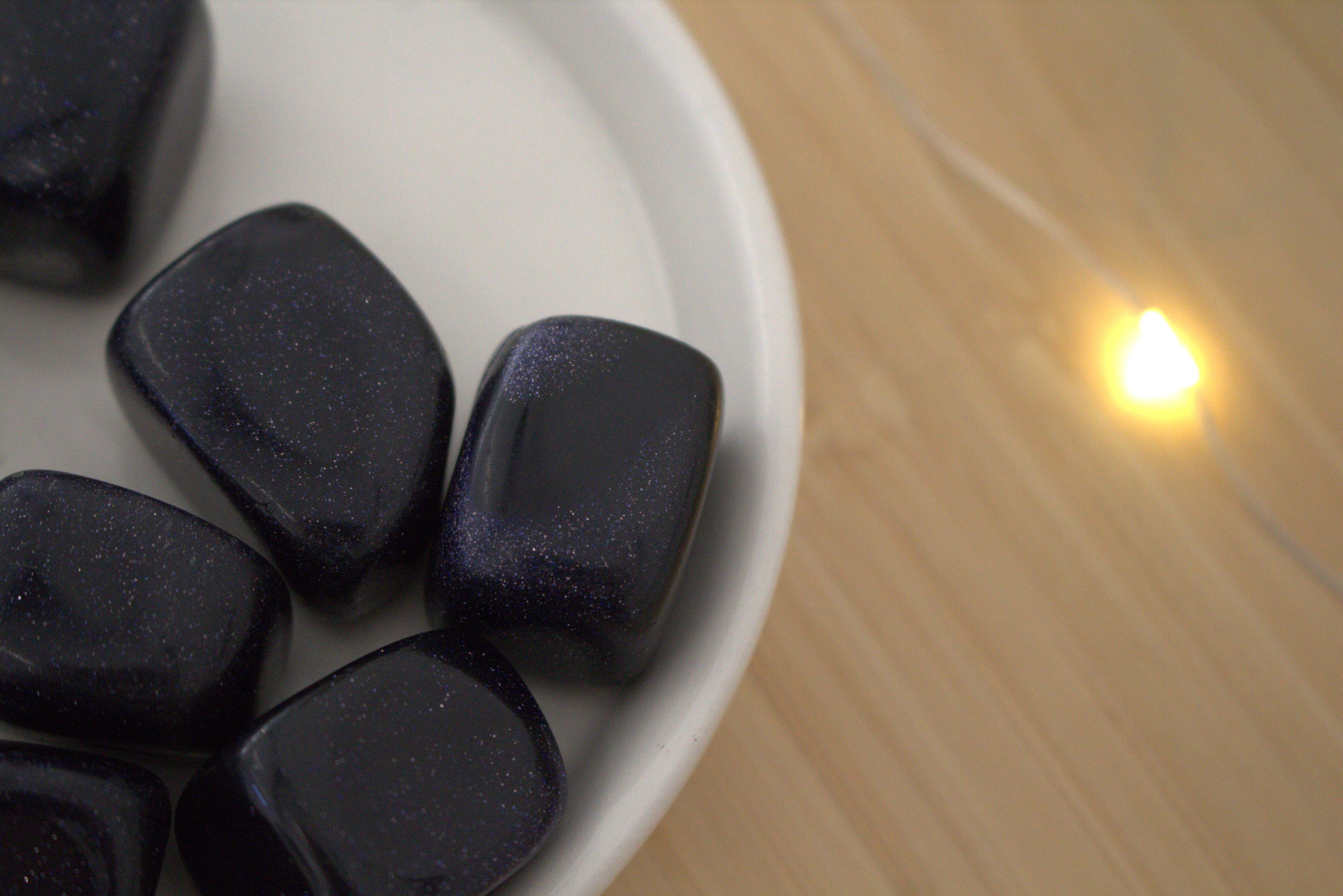 Blue Goldstone Tumblestone