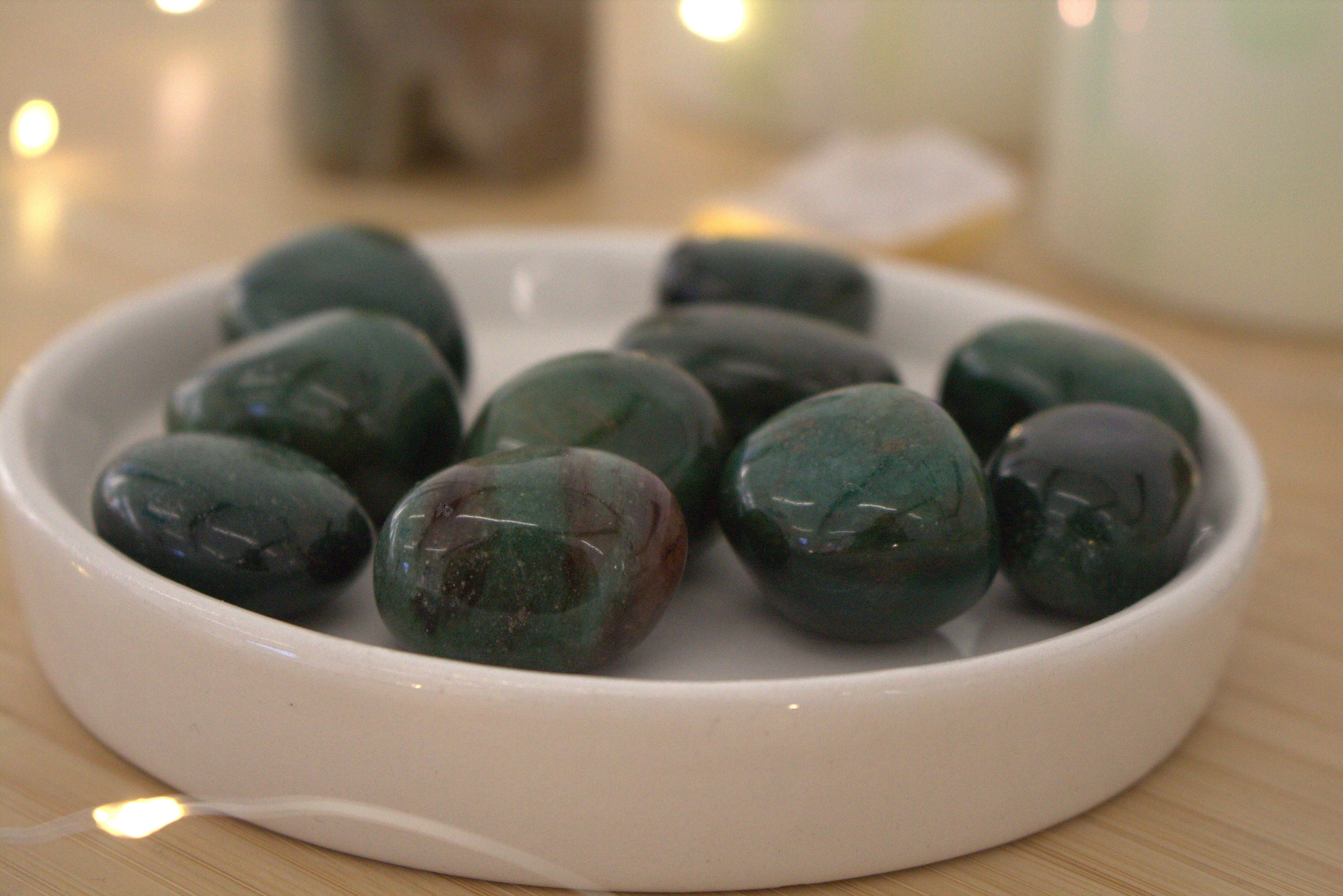 Green Fuchsite Tumblestone