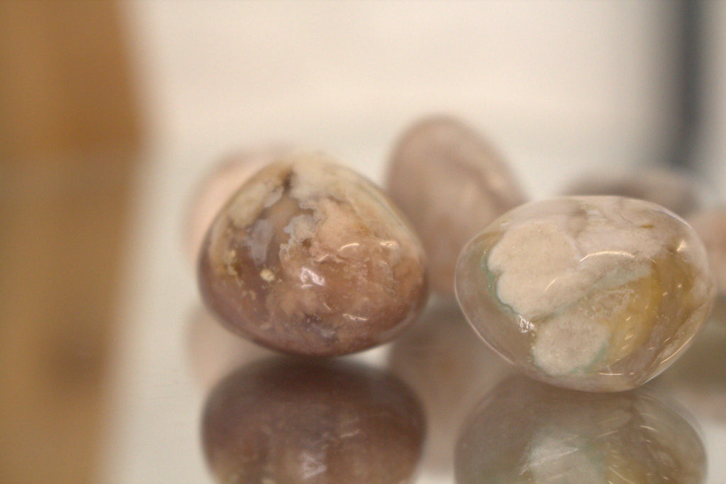 Flower Agate Tumblestone