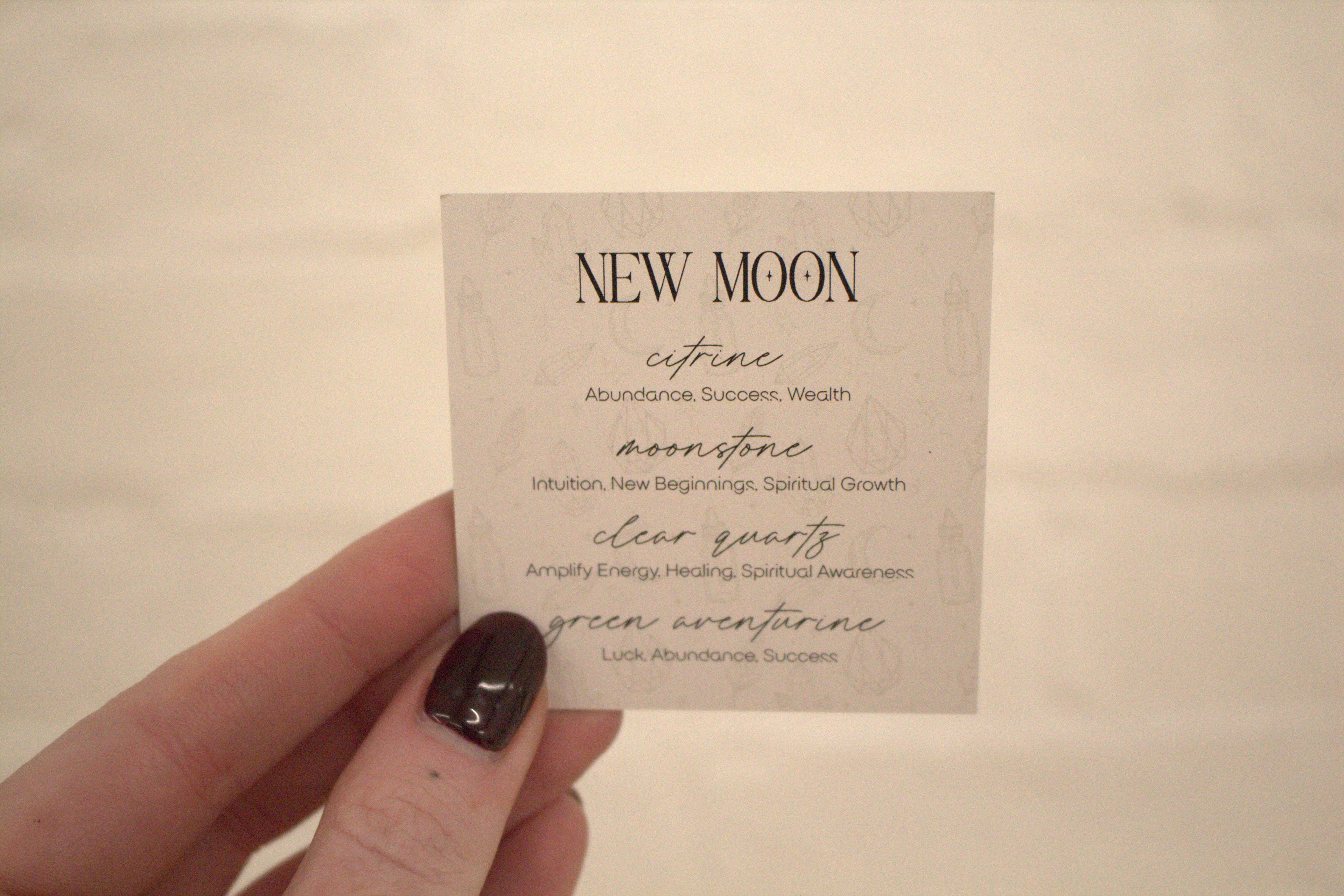 New Moon - Crystal Tumblestone Set